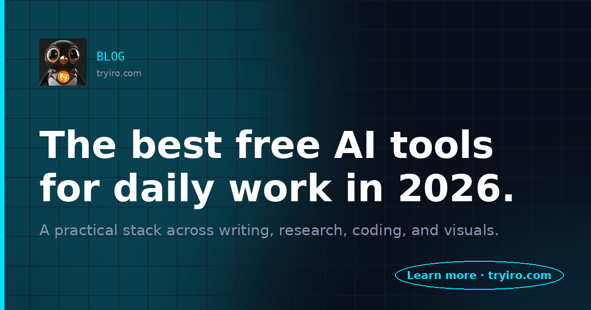 The best free AI tools for daily work in 2026