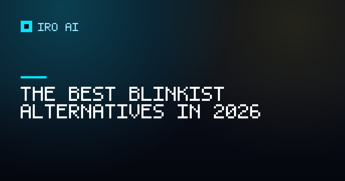 The best Blinkist alternatives in 2026
