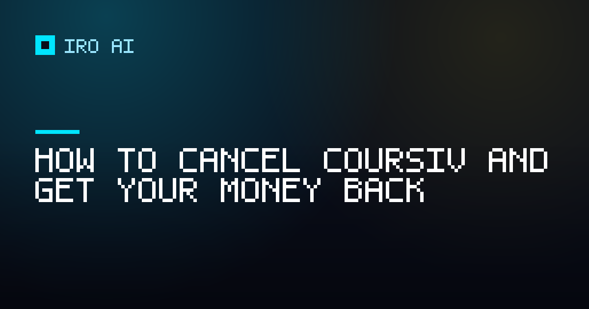 How to cancel Coursiv and get your money back