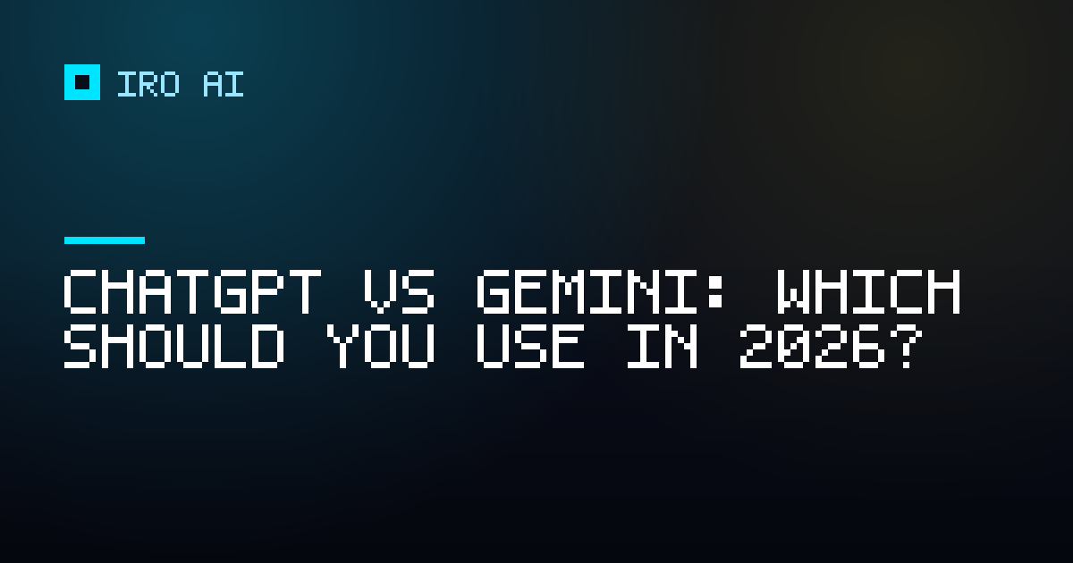 ChatGPT vs Gemini: which should you use in 2026?