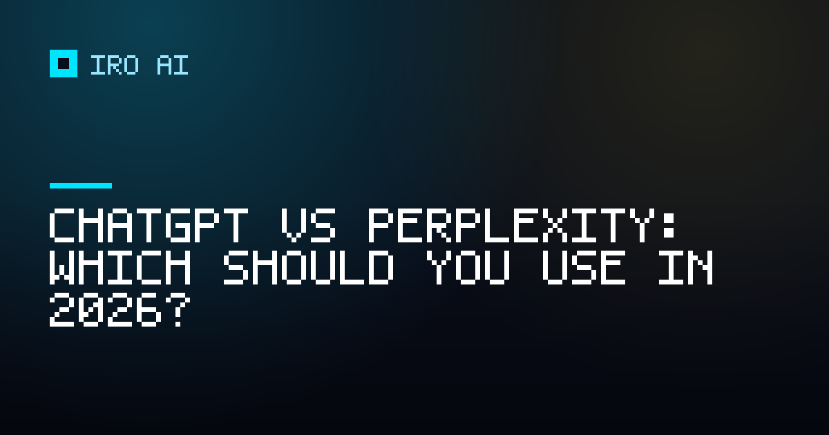 ChatGPT vs Perplexity: which should you use in 2026?