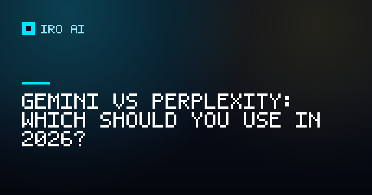 Gemini vs Perplexity: which should you use in 2026?